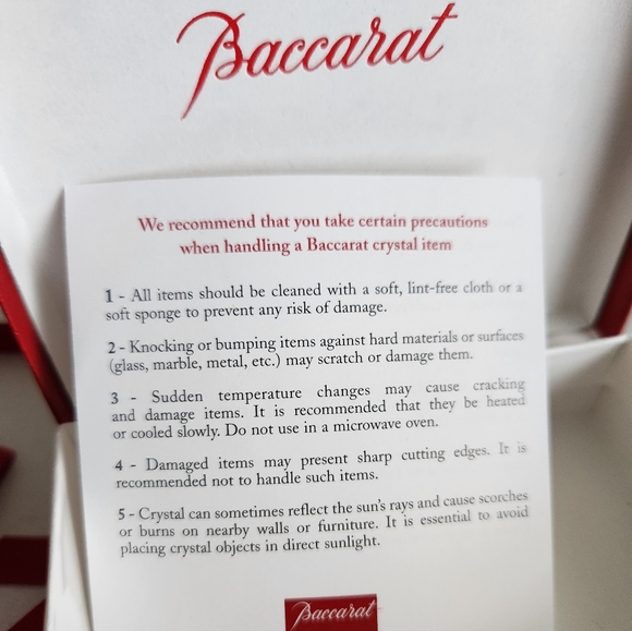 Baccarat Crystal Flower Pendant Necklace - Picture 4 of 10